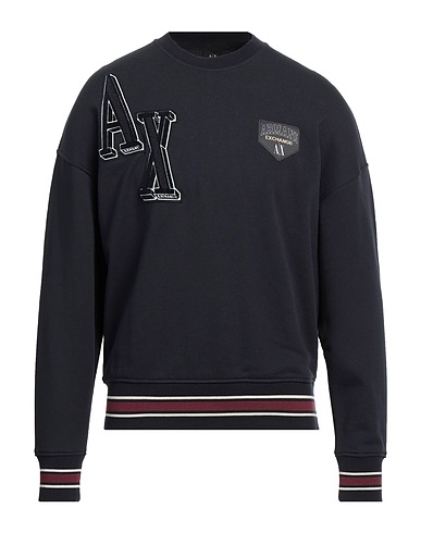 ARMANI EXCHANGE Sweatshirt Navy blue 70% Cotton, 30% Polyester, Elastane