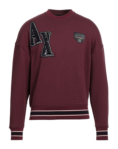 ARMANI EXCHANGE Felpa Bordeaux 70% Cotone, 30% Poliestere, Elastan