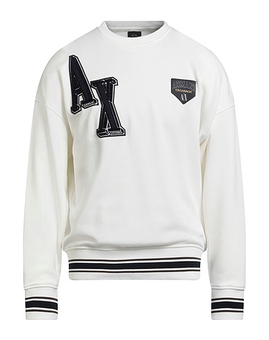 ARMANI EXCHANGE Felpa Off white 70% Cotone, 30% Poliestere, Elastan