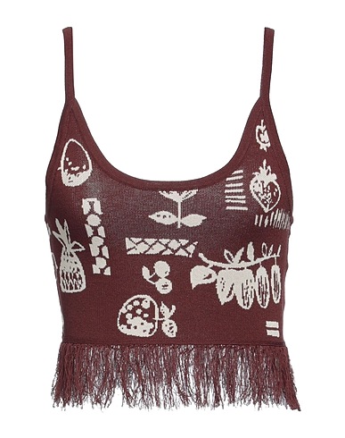 LES COYOTES DE PARIS Top Braun 53% Viskose, 28% Polyester, 16% Tencel™, 3% Seide