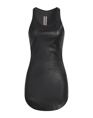 RICK OWENS Camiseta de tirantes Negro 65% Piel de cordero, 34% Algodón, 1% Lycra®