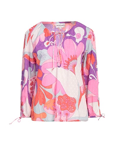 ANTIK BATIK Top Purple 100% Cotton