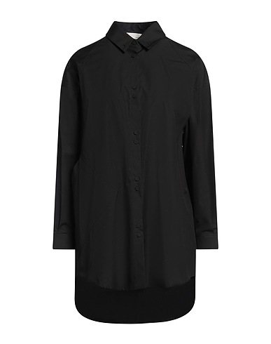 ISABEL BENENATO Solid colour shirts & blouses Black 100% Cotton