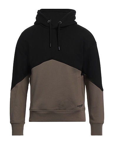 ARMANI EXCHANGE Hooded track jacket  Brown 100% Cotton, Elastane