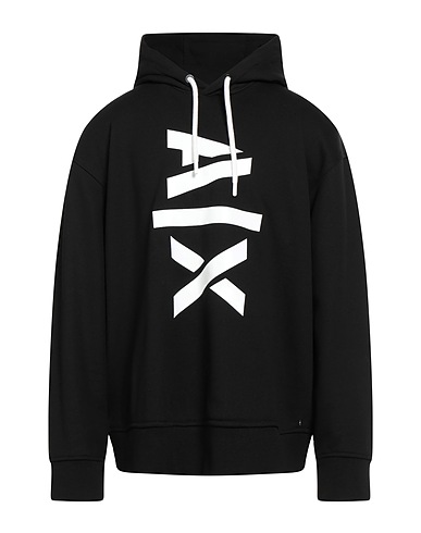 ARMANI EXCHANGE Felpa Nero 100% Cotone, Elastan