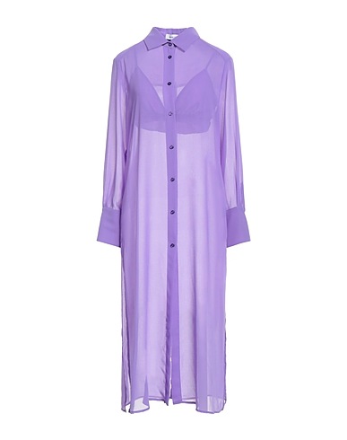 SIMONA CORSELLINI Solid colour shirts & blouses Purple 100% Polyester