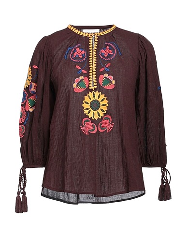 ANTIK BATIK Top Dark brown 100% Cotton