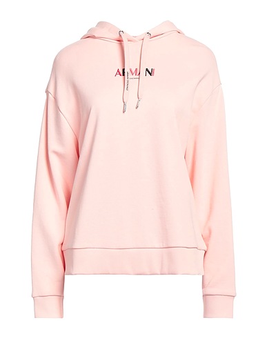 ARMANI EXCHANGE Hooded sweatshirt Light pink 70% Cotton, 30% Polyester, Elastane