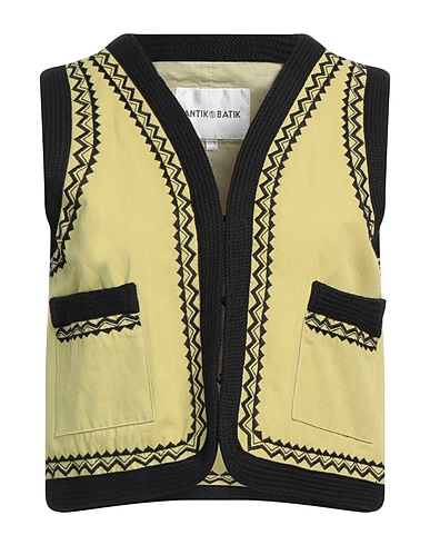 ANTIK BATIK Waistcoat Lime green 100% Cotton