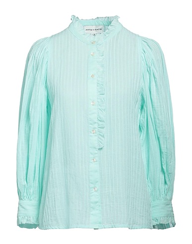 ANTIK BATIK Solid colour shirts & blouses Turquoise 100% Cotton