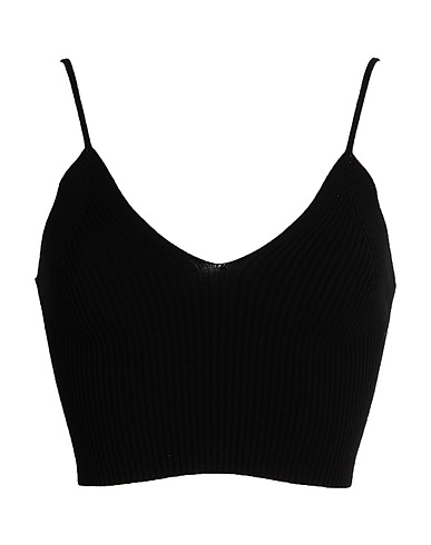 ISABEL BENENATO Top Black 82% Viscose, 18% Polyester