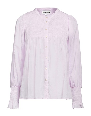 ANTIK BATIK Solid color shirts & blouses Lilac 100% Cotton