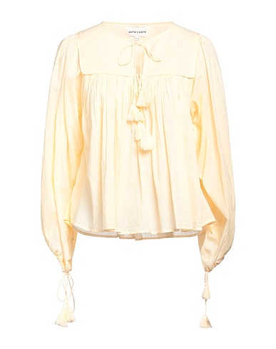 ANTIK BATIK Top Giallo pastello 100% Cotone