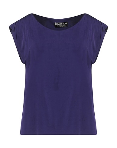 CHIARA BONI LA PETITE ROBE Top Dark purple 98% Viscose, 2% Elastane