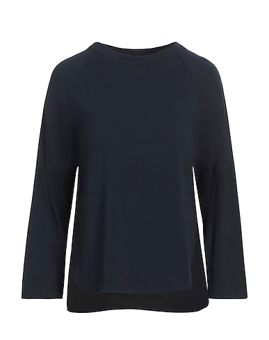 ALPHA STUDIO T-shirt Midnight blue 95% Cotton, 5% Elastane