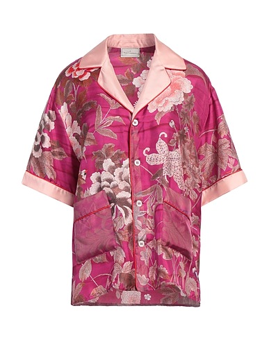 PIERRE-LOUIS MASCIA Floral shirts & blouses Garnet 100% Silk