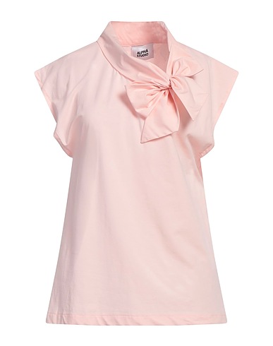 ALPHA STUDIO T-shirt Light pink 95% Cotton, 5% Elastane
