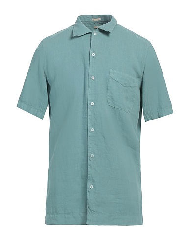 MASSIMO ALBA Camicia in lino Verde 100% Lino