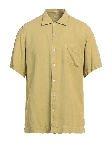 MASSIMO ALBA Camicia in lino Senape 100% Lino