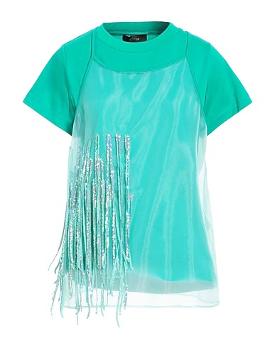 ACTITUDE by TWINSET T-Shirt Grün 100% Baumwolle, Elastan, Polyester