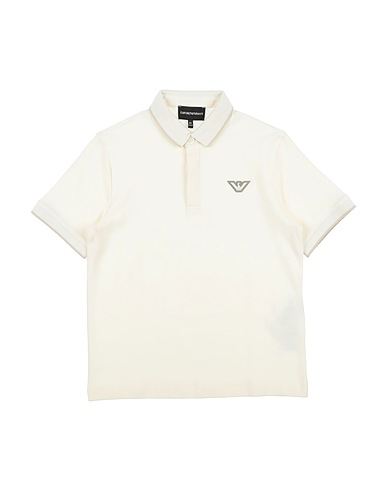 EMPORIO ARMANI Polo shirt Cream 100% Cotton