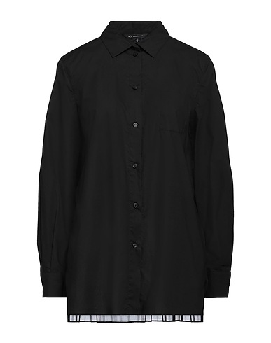 ARMANI EXCHANGE Solid colour shirts & blouses Black 100% Cotton