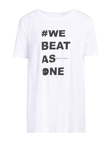 ARMANI EXCHANGE T-shirt Λευκό 100% Βαμβάκι
