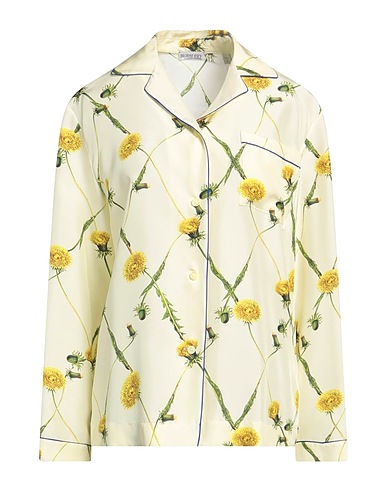 BURBERRY Floral shirts & blouses Pastel yellow 100% Silk