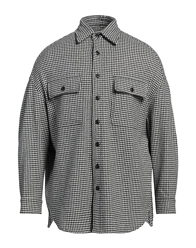 DESTIN Hemd mit Muster Off white 75% Wolle, 25% Kaschmir