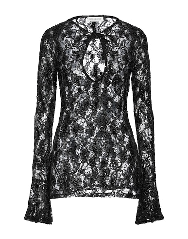 NINA RICCI Top Black 80% Polyamide, 20% Polyethylene