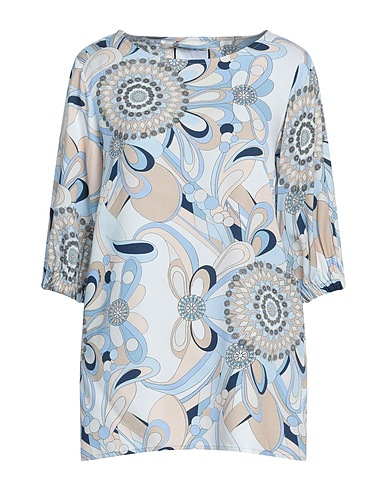 THE ABITO Milano Top Sky blue 100% Viscose