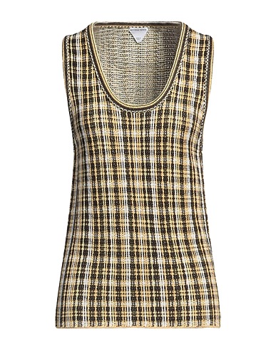 BOTTEGA VENETA Top Yellow 54% Linen, 23% Viscose, 9% Cotton, 9% Silk, 5% Polyamide