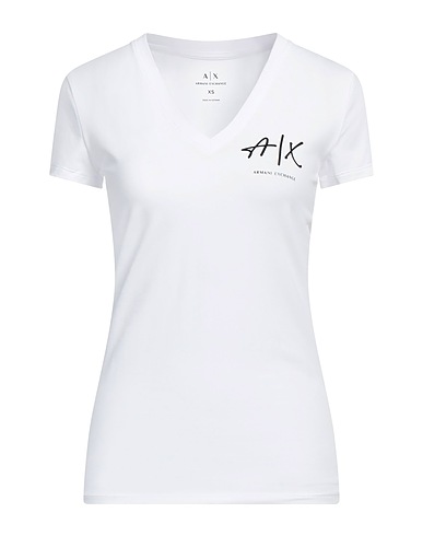 ARMANI EXCHANGE T-shirt White 92% Cotton, 8% Elastane