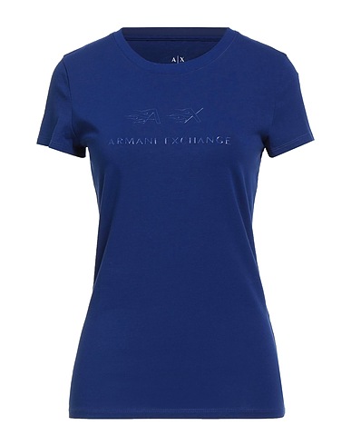 ARMANI EXCHANGE T-shirt Blue 92% Cotton, 8% Elastane