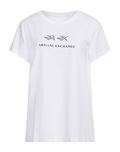 ARMANI EXCHANGE T-shirt White 92% Cotton, 8% Elastane