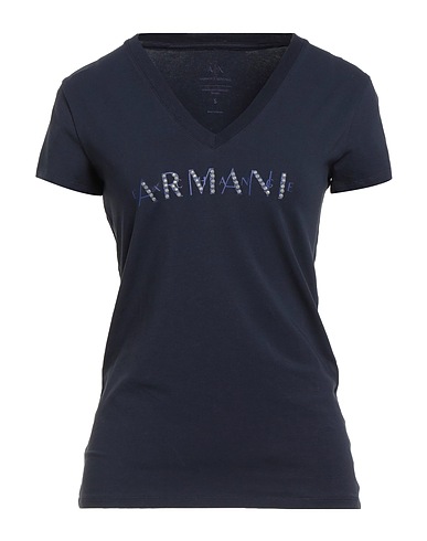 ARMANI EXCHANGE T-shirt Blu notte 95% Cotone, 5% Elastan