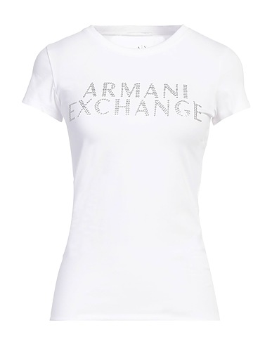 ARMANI EXCHANGE T-shirt Blanc 95% Coton, 5% Élasthanne