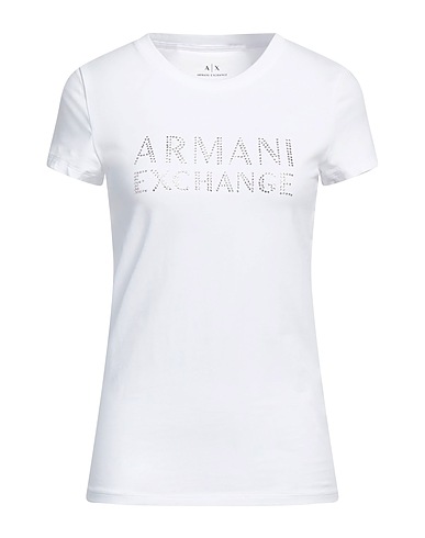ARMANI EXCHANGE T-shirt White 92% Cotton, 8% Elastane