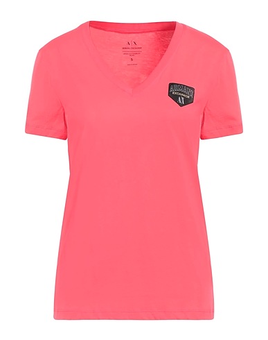 ARMANI EXCHANGE ベーシックTシャツ コーラル コットン 100%