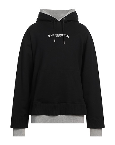MASTERMIND WORLD Hoodie Schwarz 100% Baumwolle, Polyurethan