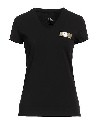 ARMANI EXCHANGE T-shirt Black 92% Cotton, 8% Elastane