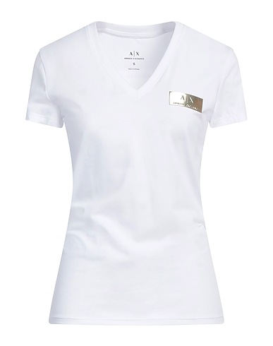 ARMANI EXCHANGE T-shirt White 92% Cotton, 8% Elastane