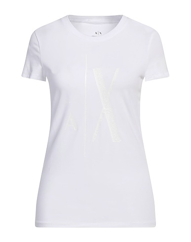 ARMANI EXCHANGE T-shirt White 92% Cotton, 8% Elastane