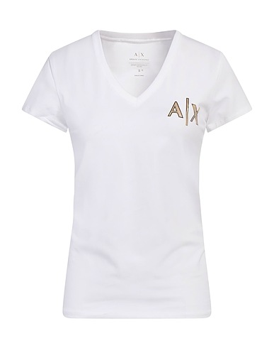 ARMANI EXCHANGE T-shirt Bianco 95% Cotone, 5% Elastan