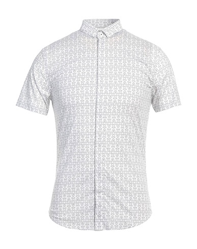 ARMANI EXCHANGE Camicia fantasia Bianco 97% Cotone, 3% Elastan