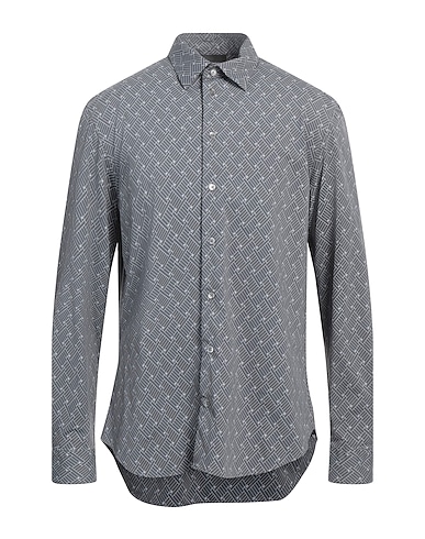 EMPORIO ARMANI Patterned shirt Lead 88% Polyamide, 12% Elastane