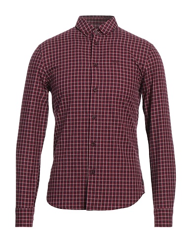 ARMANI EXCHANGE Checked shirt Burgundy 100% Cotton