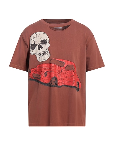 ERL T-shirt Brown 100% Cotton