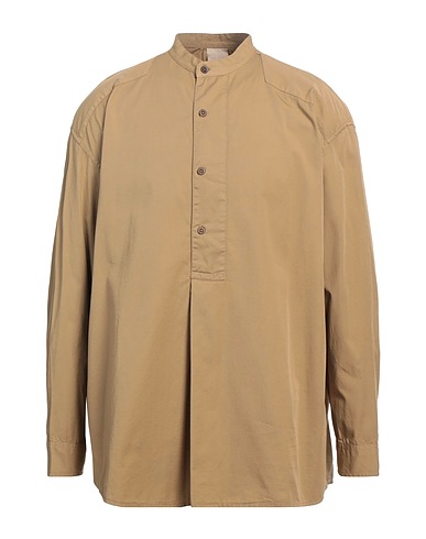 EMPORIO ARMANI Shirts Camel 100% Cotton