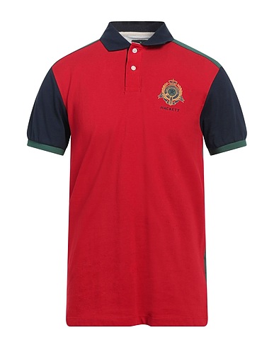 HACKETT Polo HERITAGE Rosso 100% Cotone